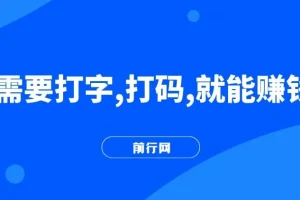 打字打码副业实操教程，碎片时间轻松上手