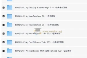 高中外研版英语必修1-4精讲视频+78讲考试技巧全攻略