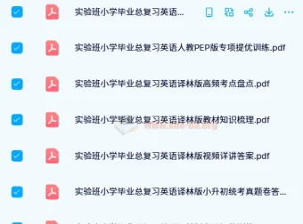 实验班小学毕业总复习（24版）全科真题测评与专项提优训练