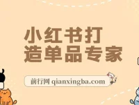 小红书单品专家：月销百万的爆品打造方法