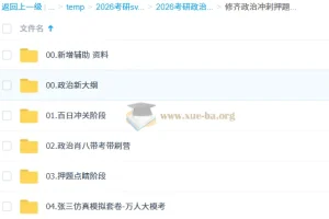 2026考研政治冲刺押题班·张修齐全程精讲