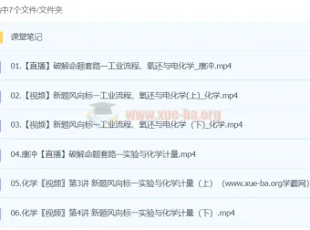 康冲化学2024高三高考化学密训班