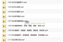 MySQL数据库入门与进阶视频教程