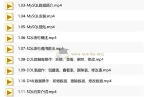 MySQL数据库入门与进阶视频教程