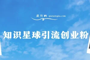 知识星球野路子引流创业粉，日稳定变现3000+实操教程