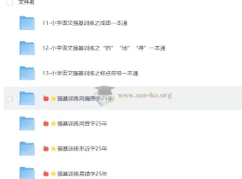 小学语文强基训练：成语、标点、易错字一本通专项练习