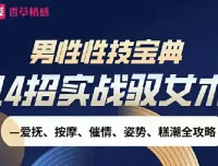 男性性技宝典视频课：14招实战驭女术全攻略
