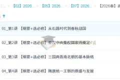 2026高二历史系统春季班 刘莹莹 隋唐至秦汉专题精讲