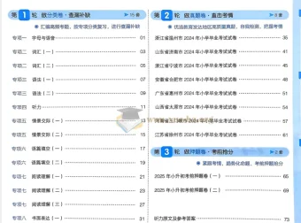 一本小升初冲刺新卷 语数英全覆盖备考资料