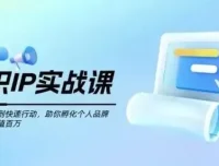 知识IP创业实操课：从0到1快速孵化个人品牌，实现价值百万