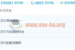 初中物理浮力模型精讲：Circle的物理世界3课时速通（袁媛）