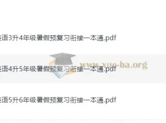 暑假预复习衔接一本通 小学英语 25年（3-6年级适用）