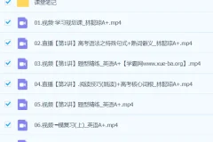2024高三高考英语 林懿琼A+春季班 系统提升课程