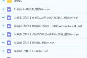 2024高三高考英语 林懿琼A+春季班 系统提升课程