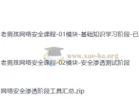 老男孩网络安全20期金牌班：从零基础到实战高手的系统安全课程