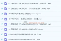 初三物理A+班春下课程 杜春雨中考物理专题训练