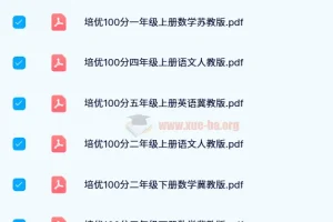 王朝霞培优100分 1-6年级全科试卷合集