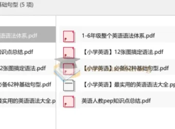 小学英语语法与基础句型全掌握