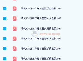 王朝霞培优100分 1-6年级全科试卷合集