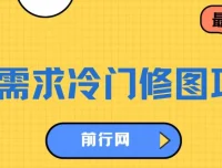 高需求冷门修图项目，新手日入300实操教程