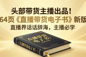 某带货主播《直播带货电子书》164页实战干货