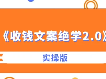 收钱文案绝学2.0实操版：从心法到实战的完整文案体系