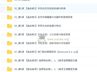 2026高二历史寒假系统班 刘莹莹 选择性必修3精讲与高考题型突破