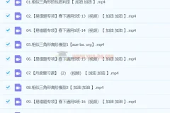 初二数学人教S班春季课程 刘岩主讲 相似三角形与易错题专项