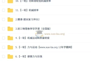杨萌2026初三中考物理科学思维培训班（春上·全国版·S）系统复习课程