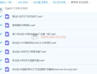 2024高考政治冲刺 朱法垚春季班课程合集