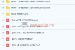 2020秋季初三语文阅读写作 魏桂双中考重点整合课程
