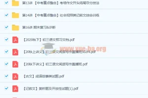 2020秋季初三语文阅读写作 魏桂双中考重点整合课程