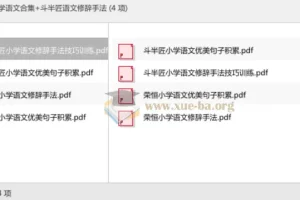 荣恒小学语文合集与斗半匠语文修辞手法专项训练