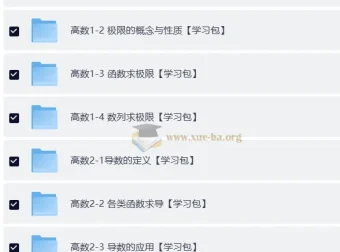 武忠祥2024考研高等数学强化班精讲课程