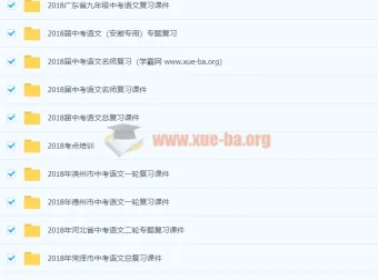 初中语文中考总复习资料合集