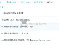 2026高中化学高一全程 李政 暑假秋季寒假春季 一轮二轮系统课