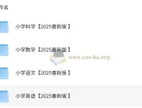 2025春新版小学课改学习资料包（语文数学英语科学PDF合集）