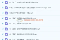 2024高二化学寒假班 冷士强 下学期课程精讲