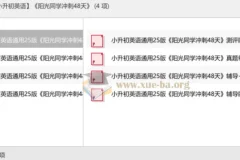 2025小升初英语冲刺：阳光同学48天备考方案