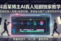 抖音AI真人短剧制作教程，零基础入门到爆款打造