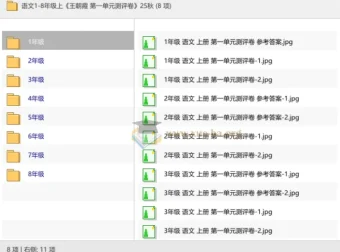 语文1-8年级上册 王朝霞《第一单元测评卷》25秋 单元检测练习