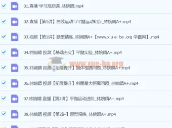 2024高一物理寒假班 林婉晴A+课程 持续更新