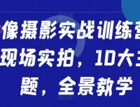 人像摄影实战训练营：十大主题现场实拍全景教学