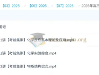 赵怡然2026高三高考化学密训班 考前冲刺集训