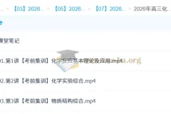 赵怡然2026高三高考化学密训班 考前冲刺集训