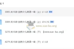 剑桥少儿英语一级（上下册全）视频课程