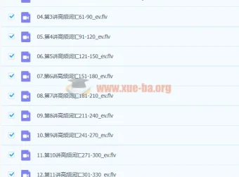 英语高频2000词精析 – 郭宁新东方词汇精讲