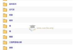 中国全朝代历史思维导图 PDF 可打印版