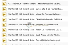 Stanford Frontier Systems 斯坦福前沿系统课程合集