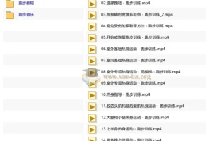 无伤跑姿有氧核心：从入门到高手跑步技巧教程，涵盖短跑、半马、全马、超马及2000首跑步音乐